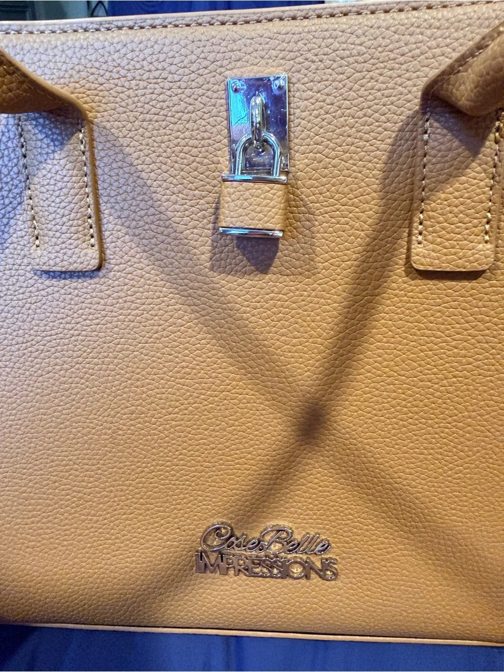 Impressions Orange Structured Satchel